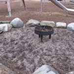 Fire pit at adventure playground